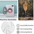 thumbnail image 4 of Champagne Glass Throw Blanket Gifts, Soft Cozy Fleece Blanket with Elegant Wine Glass Print, Lightweight Warm Blanket for Couch Bed Sofa, Perfect for Wine Lovers and Home Decor, 40x50 in, 4 of 6