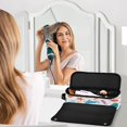 thumbnail image 6 of Hair Tool Organizer Bag with Heat Resistant Mat Removable Travel Storage Case for Hot Air Brushes Curling Irons Playful Sea Animals Pattern, 6 of 8