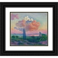 thumbnail image 1 of Henri-Edmond Cross 22x20 Black Ornate Framed Double Matted Museum Art Print Titled: The Rose Cloud (Le Cloud Rose) (C. 1896), 1 of 5