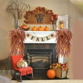 thumbnail image 5 of Viworld 2Pack Artificial Fall Boston Fern Plants Vines Fake Hanging Rattan Plant for Autumn Thanksgiving Indoor Outdoor Home Decoration, 5 of 8