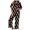Black, variant on Christmas Pjs for Women Set Satin Button Down Christmas Tree Pajamas Classic Soft Christmas Silk Pajamas for Women,Size S