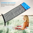 thumbnail image 4 of Float Pool Chair Float Lounger Recliner Water Chair Inflatable Floating Ring Hammock Pool Mattress Swimming Pool Accessories Yellow set, 4 of 6