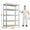 Silver, variant on REIBII 2020LBS Storage Shelves 5 Tier Garage Shelving Heavy Duty Adjustable Shelf Units for Warehouse Pantry Closet,35.5"Lx11.9"Wx 72"H