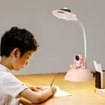 thumbnail image 4 of Lámpara de escritorio de astronauta para niños | Proyector de estrellas, luz nocturna y soporte para teléfono | Lámpara de estudio recargable por USB y regulable para el cuidado de la vista, ideal, 4 of 6