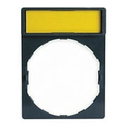 Schneider Electric Legend Plate,Rectangular,White or Yellow ZBY4101
