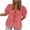 Red, variant on HomeGardon Summer Tops Tops for Women Beautiful and Gentle Style Solid Color Shirt Fashionable and Short Sleeved Temperament Women's Clothing,S-XL