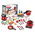 thumbnail image 2 of Juego de cocina de 52 Uds., juguete para niños, juego de simulación con ollas para utensilios de cocina Leyfeng  Modelo de plástico, 2 of 7