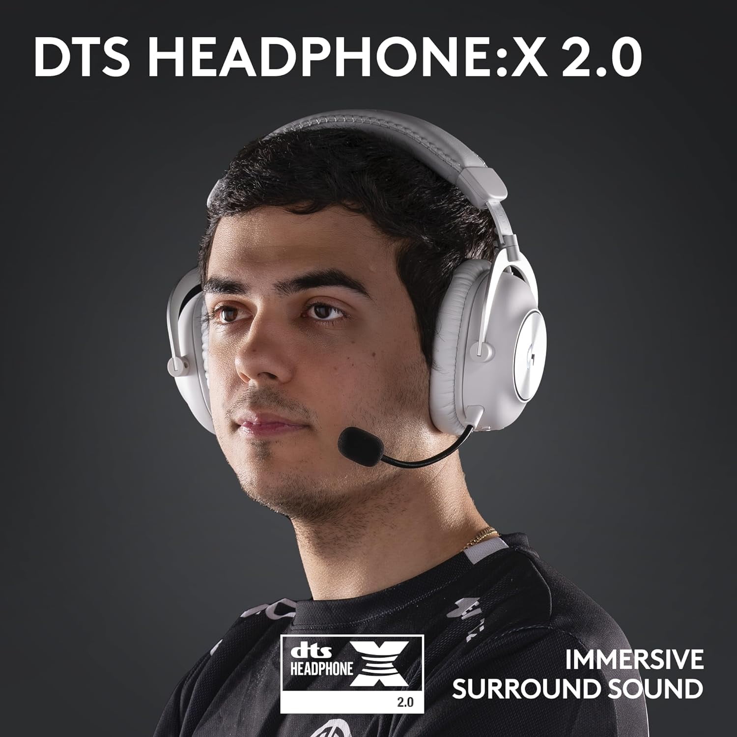 Logitech G PRO X 2 LIGHTSPEED Wireless Gaming Headset, Detachable Boom Mic, 50mm Graphene Drivers, DTS:X Headphone 2.0-7.1 Surround,