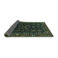 thumbnail image 2 of Ahgly Company Indoor Round Persian Turquoise Blue Traditional Area Rugs, 6' Round, 2 of 4