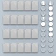 thumbnail image 1 of GAXIRE 20Ud Madera Llavero En Color Plata Para Sublimación DIY Con Transferencia De Calor Personalizable, 1 of 7