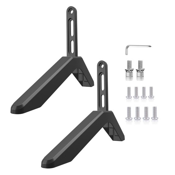 Tizuqe TV Holder with Adjustment Height Fits Various Size Simple No Tool Installation Television Stand