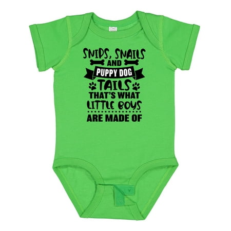 

Inktastic Snips Snails and Puppy Dog Tails That s What Little Boys Gift Baby Boy Bodysuit