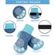 thumbnail image 2 of Calcetines antideslizantes para perros tejidos para uso en interiores - Control de tracción de piso de madera dura para mascotas pequeñas y medianas (azul, m) oso de fresa Electrónica, 2 of 6