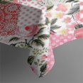thumbnail image 3 of Pioneer Flower Floral Print Pattern Rectangle Tablecloth 60"x84",Waterproof Polyester Rectangle Table Cloth, Wipeable Spillproof Polyester Tablecloth for Dining, Camping, Indoor and Outdoor, 3 of 5