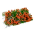 thumbnail image 3 of Césped artificial estático con forma de racimo de flores para decorar con arena y ferrocarril. naranja, 3 of 9