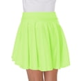 thumbnail image 7 of Women Casual Mini Stretch Waist Flared Plain Pleated Skater Skirt (Medium, Black), 7 of 7