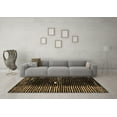 thumbnail image 3 of Ahgly Company Indoor Rectangle Abstract Brown Modern Area Rugs, 2' x 4', 3 of 4