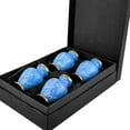 thumbnail image 3 of Trupoint Memorials Modern Love Light Blue Small Keepsake Urns for Human Ashes - Set of 4 - with Velvet Bags, 3 of 7