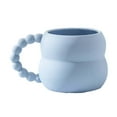 thumbnail image 2 of Taza de café de cerámica creativa de 280 ml, tazas de té, tazas de café para té, café y zumo. Azul, 2 of 9