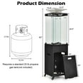 thumbnail image 2 of Resenkos 41 000 BTU Propane Patio Heater with Metal Hood-Black, 2 of 9