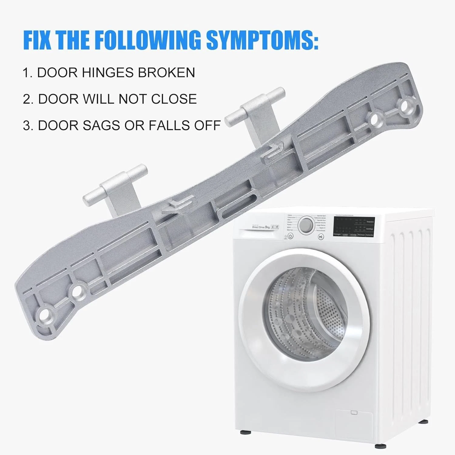 For Whirlpool Maytag Amana Washer Dryer Door Hinge Replacement Part W10208415