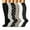 E (6 Pair), variant on WREESH Women's 6 Pairs Knee-High Socks, Long Length Sports Home Tube Socks for Winter Warmth Multicolor