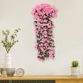 thumbnail image 7 of Hiroekza Violet & Vine Artificial Hanging Flowers Garland Faux Flower for Home Garden Outdoor, Wedding Decorations, UV Resistant Plastic Faux Hanging Flowers Pink, 7 of 7