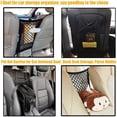 thumbnail image 3 of Dog Car Net Barrier, Pet Barrier with Auto Safety Mesh Organizer Baby Stretchable Storage Bag Universal for Cars, SUVs - Easy Install, Car Divider for Driving Safely with Children & Pets, 3 of 7