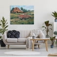 thumbnail image 2 of Stupell Industries Red Pickup Truck Rural Barn Farmland Painting Gallery Wrapped Canvas Print Wall Art, Design by Tim OToole, 2 of 7
