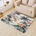 thumbnail image 1 of Palm Tree Rug 3x4 Area Rugs, Tropical Floral Rugs for Entryway, Botanical Leaf Carpet for Bedroom Living Room, Machine Washable Non-Slip Indoor Door Mat, Soft Low Pile Area Rug, Small Decorative Rug, 1 of 1