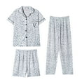 thumbnail image 6 of WCJM Women New Pajama Sets Under $ 15 Button Down Shirt Shorts Women Blending Shirts, 6 of 7