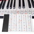 thumbnail image 1 of Piano Keyboard Letters, Quick Positioning Thin Comfortable Removable Piano Keyboard Stickers  for Kids for 88 61 54 49 Key, 1 of 7