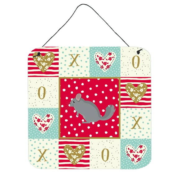 Carolines Treasures CK5422DS66 6 x 6 in. Foggy Chinchilla Love Wall or Door Hanging Prints