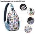 thumbnail image 4 of Axolotl Kawaii Cute Cartoon Sling Backpack Lightweight Durable Crossbody Bag Multi-Functional Design Perfect Gift for Lovers of Adorable Mythical Fantasy Creatures, 4 of 6
