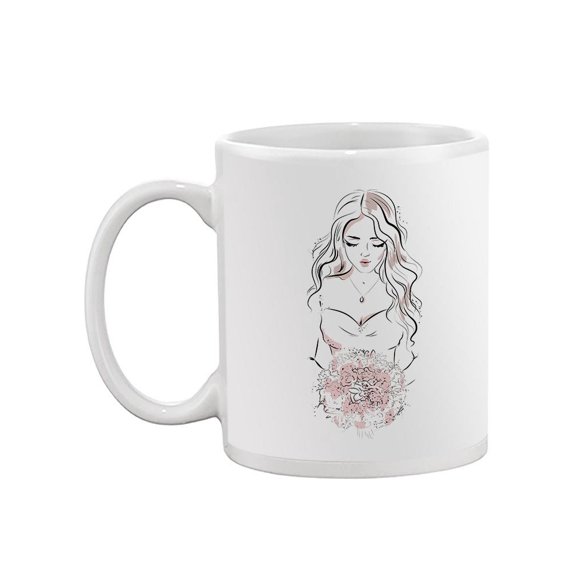 Woman With Flowers Mug - Image by Shutterstock