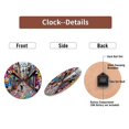 thumbnail image 7 of Colorful Graffiti Street Art Wall Clock 10-Inch Silent Wooden Wall Clock, Battery Operated (AA Batteries Not Included), Artistic Home Decor, 7 of 7