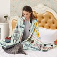 thumbnail image 3 of Throw Blanket Plush Soft Cozy Fuzzy Flannel Fleece Bedding Quilt Home Decor Lightweight, 3 of 7