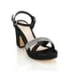 thumbnail image 5 of Sandalia Vestir Dama Moda Tacón Joza 02930-03507 negro 23.5, 5 of 6