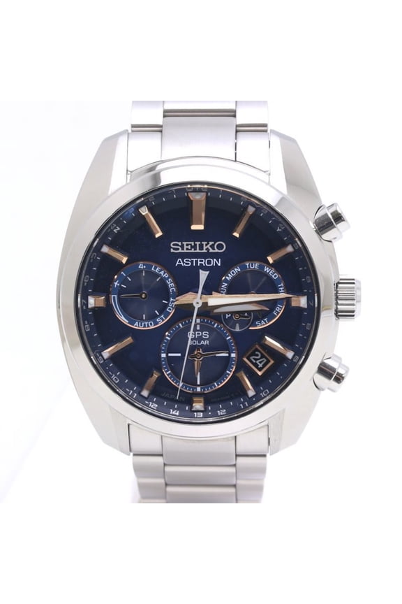 Pre-Owned SEIKO Astron Watch SBXC049 5X53-0AJ0 Date Chronograph Stainless Steel Men's... (Good)