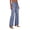 Baby Blue, variant on LYMAYTER Women Flare Jeans Skinny Microflared Denim Pants for S-2XL Fashion High Waisted Female Flare Jeans with Pockets