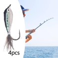 thumbnail image 4 of LOVIVER Epoxy Minnow Streamer Fly Saltwater Bass Trout Perch Chub Multiple Colors 4pcs D, 4 of 8
