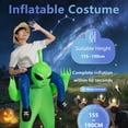 thumbnail image 2 of Inflatable Alien Abduction Costume - Funny Green Alien Pick-Me-Up Outfit For Halloween & Cosplay,Height 4'11"-6'3",alien, 2 of 7