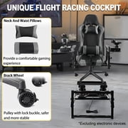 Marada Flight Simulator Joystick Bracket with Gaming Seat Compatible with Logitech X52 Thrustmaster