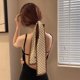 thumbnail image 1 of 2023 New Fashion Silk Scarf Hair Band Long Ribbon Bow Korean Printing Letter Hair Scarf Women Ponytail Holder Hair Accessories, 1 of 4