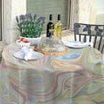 thumbnail image 4 of Coolnut 60"x60" Round Tablecloth, Abstract Natural Marble Design Modern Table Cover for Home Decoration Washable Table Cloth for Dinner Picnic, 4 of 5