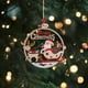 thumbnail image 5 of Adorno colgante de Navidad Adorno colgante de árbol de Navidad Madera hueca Navidad Hombre de trineo, 5 of 9