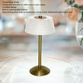 thumbnail image 4 of Lámpara De Mesa De Cristal Regulable, Lámpara De Escritorio Táctil Recargable Moderna, 3 Colores Cambiantes, Versátil Para, 4 of 7