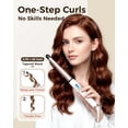 thumbnail image 3 of Hoson Dual Voltage Curling Wand Tapered Barrel 1.25"-0.75", Ceramic Hair Curling Iron for Long Hair, 225-450℉ LCD Digital Temperature, 3 of 7