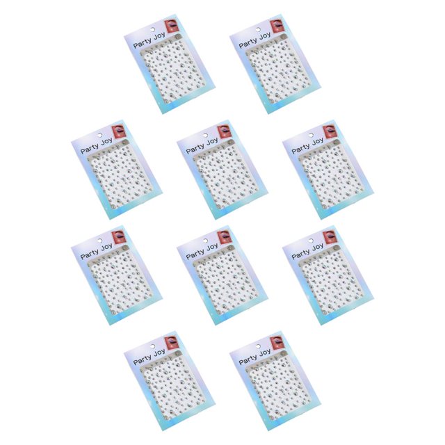 Vogacara Ojo cuerpo cara gemas diamantes de imitación pegatinas autoadhesivas cuentas ceja maquillaje DIY manicura decoraciones mujer disfraz tipo 8 tipo 8 10piezas Vogacara CBP439193