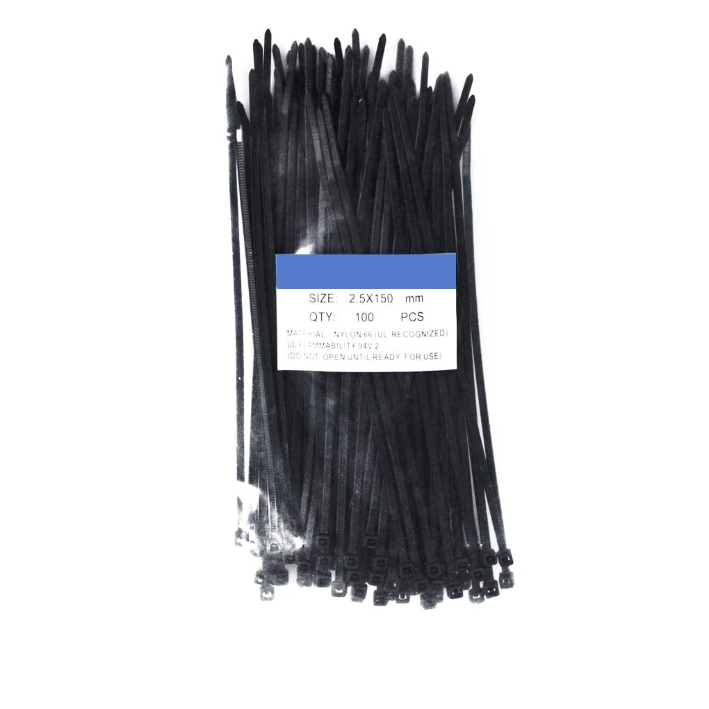 Self Locking Nylon Cable Ties 100Pcs Plastic Zip Tie Wire Binding Straps 200mm 